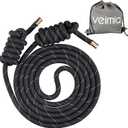 veimia Flow Rope for Fitness High Performance Double Woven Workout Rope Adjustable Flow Jump Rope for Men Women Training Indoor Outdoor Cardio Exercise Rope for beginner (Reflective tape)