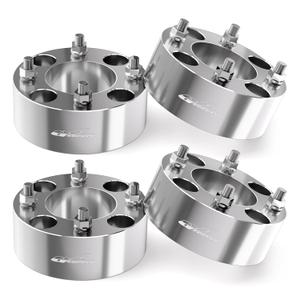 GAsupply 4x110 ATV Wheel Spacers 2 inch with 101.25 Studs, Wheel Spacer Adapters 74mm Hub Bore, Compatible with Honda, Suzuki, Yamaha, Bombardier(Read Listing for Year Model Info), 4 Pack (silver)