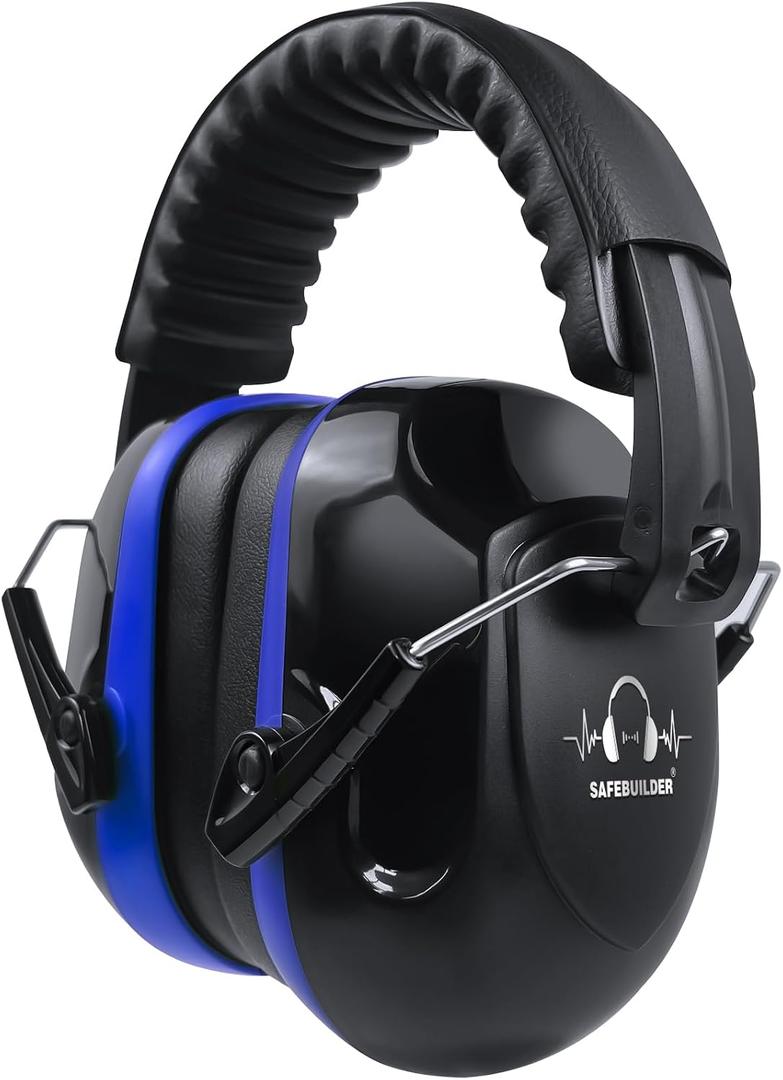 SAFEBUILDER Ear Muffs Noise Reduction SNR 33dB Adjustable Lightweight Safety Earmuffs Sound Proof Noise Cancelling ANSI