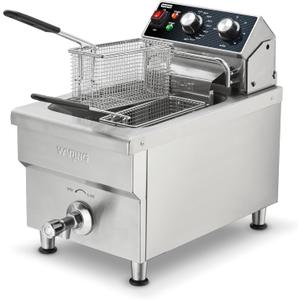 Waring Deep Fryer with 10 lb Capacity & Variable Temperature Control, 20.75"D x 11.5"W x 17.5"H