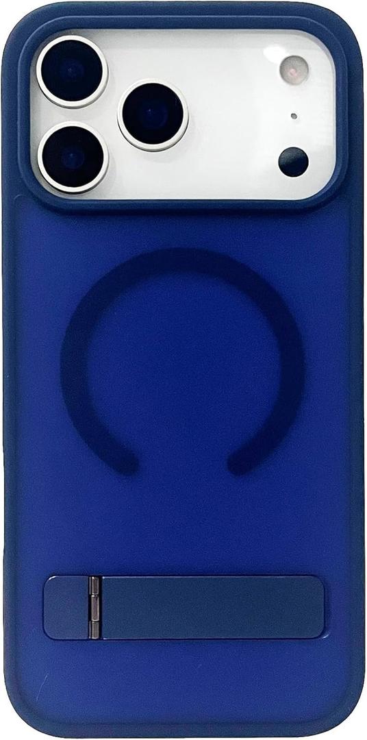 Losin Magnetic Compatible with iPhone 17 Pro Max Case, [Built-in Invisible Kickstand][Compatible with MagSafe][Military Grade Drop Protection] Slim Matte Phone Case, Blue