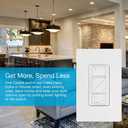 Lutron Caseta Original Smart Dimmer Switch (Lutron Smart Hub Required), for LED Lights, 150 Watt, Single-Pole/3-Way, No Neutral Required, PD-6WCL-BL, Black