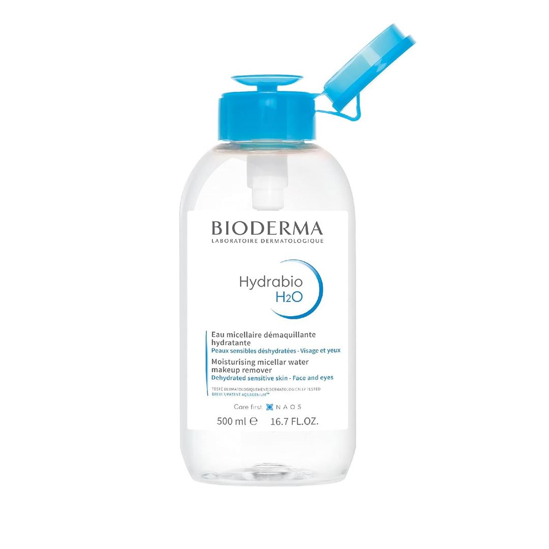 Bioderma - Hydrabio H2O Micellar Water - Face Cleanser and Makeup Remover - Micellar Cleansing Water for Dehydrated Sensitive Skin (16.7 Fl Oz (Pack of 1))
