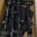 Third Hand Support Pole Heavy Duty, Cabinet Jacks for Installing Cabinets with 200 LBS Capacity and Expand from 15-4/5 to 23-3/5 in, 4-PC Black