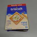 Triscuit Original Whole Grain Wheat Crackers, Vegan Crackers, Healthy Snacks, Lunch Snacks, Family Size, 12.5 oz (EXP 06/05/26)