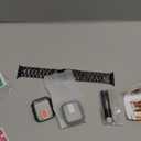 Compatible with Apple Watch Band 49mm 46mm 44mm 45mm 42mm 40mm 38mm 41mm, Stainless Steel iWatch Bands with 2 Pack Tempered Glass Case for Series 11/10/9/Ultra 3 2/8/7/6/5/4/3/2/1/SE for Men (Black)