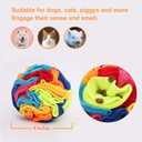 Ablechien Snuffle Ball - Snuffle Ball for Small Dogs, Interactive Dog Toys to Keep Them Busy, Puppy Dog Puzzle Toy with Storage Bag Machine Washable, Small