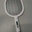 Electric Fly Swatter Racket, Upgraded 4000V Detachable Electric Bug Zapper with Dual Modes, Mosquito Zapper Racket with Type-C Rechargeable Base, Fly Killer for Indoor Outdoor, 1 Pack