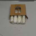 4 Pack Christmas Tree Candles, 5 Inch Pure Beeswax Christmas Tree Shaped Taper Candles for Xmas Holiday Decor, Advent Party Banquet Centerpiece Decoration(Green with Gold Trim)