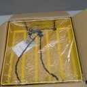 Bird Feeders for Outdoors, Platform Bird Feeder for Outside, Large Capacity 3.5 lbs (Yellow)