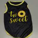 Small Dog T-Shirt for Girls, Breathable Lightweight Pet Summer Dogs Vest, Girl Puppy Clothes for Chihuahua Clothes (XS)