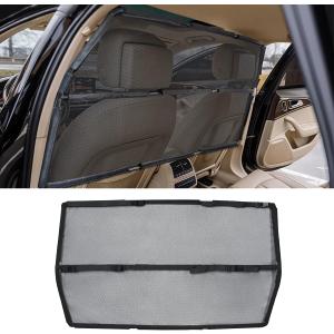 Car Dog Barrier Net for Large SUV Trunk 56" More Coverage Car Pet Back Seat Divider with See Through Mesh Cargo Area Gate for Dog Black (Large)
