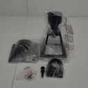 Outdoor Post Light,Waterproof Cast Aluminium Lamp Post Light Fixture,Post Lantern with Pier Mount Base,Matte Black,16.5in,Suitable for Garden,Yard,Driveway,etc