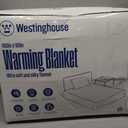 Westinghouse Electric Blanket King Size, Super Cozy Soft Flannel 100"" x 90"" Heated Blanket with 10 Fast Heating Levels & 1-12 Auto-Off, Machine Washable, ETL&FCC Certification, Charcoal