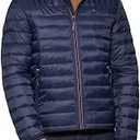 Tommy Hilfiger Mens Embroidered Logo Puffer Jacket