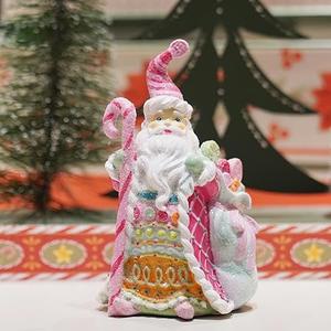 Braxio Christmas Decorations Indoor Collectible Figurines - Resin Candy Santa Decor Christmas Party Decorations for Women Table Centerpiece Room Decor Aesthetic 3 * 2.25 * 5 Inch