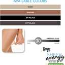 L'eggs Sheer Energy Medium Support Women's Compression Tights, Control Top, Sheer Toe, Nude, Size Q (Pack of 3)