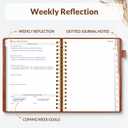 SUNEE 2026 Planner 5.9" x 8.3"  Dated Productivity Planner for Time Management - Daily,Weekly & Monthly Planner to Achieve Goals - Planner 2026 dated from January 2026  December 2026,Brown