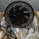 Gazebo Fans Outdoor Hanging Ceiling Fans with Lights,16" Portable Plug in Ceiling Fan, Multi-Angle Adjustable Floor Fans, Black Outdoor Ceiling Fans for Patios.