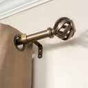 Decopolitan 1" Cage Side Curtain Rod Pair, 12 to 20 Inches, Dark Bronze