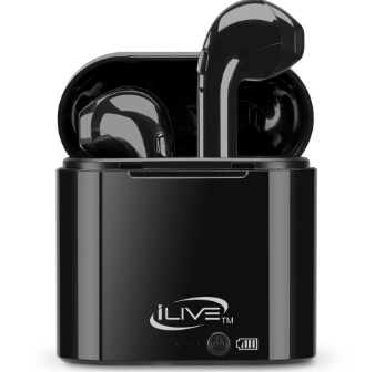 iLive True Wireless Bluetooth Earbuds in Black