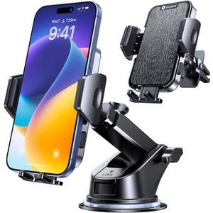 VICSEED 2026 Upgraded Car Phone Mount [98+LBS Strongest Suction] 360 Adjustable Phone Holders for Your Car Dashboard Windshield Vent, Universal for iPhone & Android Large Phones