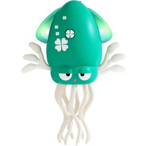 Electric Dancing Octopus Light Music Suitable for 12-18 Months Old Baby Toys, Kid Crawling Squid Toys Suitable for Toddler Tummy Time, Birthday for 1-6 Year Old Boy (Green)