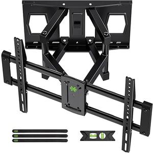 Full Motion Mount, USX MOUNT UL Listed TV Wall Mount for Most 42-84 inch TVs, Holds up to 120lbs, Max VESA 600x400mm, Swivel TV Bracket with Dual Articulating Arms Tilt Rotation Fits 16" Wood Stud