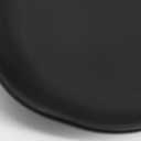 COLLECTIVE HOME - Ceramic Jewelry Tray, Decorative Trinket Dish for Rings Earrings Necklaces Bracelet Watch Keys, Birthday Mother's Day Christmas Gift for Women, 4.75", Black Surface (y)