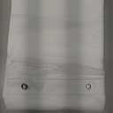 Amazer White Shower Liner Cloth Waterproof, Soft White Shower Curtain Liner Fabric with Weighted Stones, Washable Shower Curtain and Liner 2-in-1, 120G Heavy Duty, 12 Grommet Holes, 72 x 72 Inches