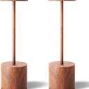 LED Cordless Table Lamps Set of 2,Portable Rechargeable 5000mAh Outdoor Table Lamp,3 Color Stepless Dimming Battery Powered Lamp, Table Light for Outside/Patio/Restaurant/Home.(Wood Grain)