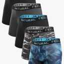 Natural Feelings Mens Underwear Coolzone Boxer Briefs for Men Pack Stretch Performance Quick Dry Sports Underwear L