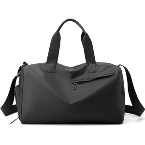 Handbag for Women Yoga Bag Large Capacity Yoga Pad Buckle with Shoe Compartment Water Bottle Sports Gym Bag Travel (T01-black)