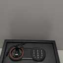 Small Safe Box, 0.3 Cuft Home Safe with Fireproof Waterproof Bag for College Dorm Room, Digital Money Box with Electronic Keypad, Spare Keys and Alarm System, Hidden Safes for Cash, Jewelry, Medicine