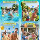Reusable Water Balloons 12 Pcs, Quick-Fill Summer Water Toys for Pool Parties & Outdoor Beach Backyard Games, Durable Splash Balls for Kids