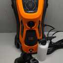 Electric Pressure Washer 5000PSI-Max 3.2GPM Power Washer Electric Powered with Upgrade Spray Handle Smart Control and 4 Anti-Tipping Wheels for Effortlessly Cleaning Orange