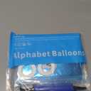 58 PCS Letter Balloons Alphabet Letters 2 Sets A- Z & 1 Sets AEIOU 16 - Inch Mylar Foil Balloons Set for Wedding/Birthdays/Annivs/Grads party Decoration Banner Custom Phrase (Medium Blue)