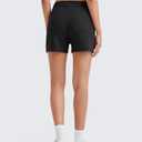 G4Free Athletic Shorts for Women Summer Casual Shorts with Pockets Comfy Soft Sweat Shorts High Waisted Shockcord Yoga Shorts Stretch(Black, XXL)