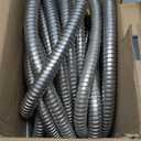 50FT Stainless Steel Garden Hose, Heavy Duty Flexible Metal Water Hose with 10-Function Nozzle, Lightweight & No-Kink Garden Hose, Durable Solid Fittings for Lawn, Car, RV, Outdoor Watering (Silver)