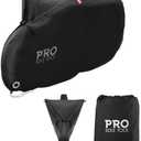 Pro Bike Cover for Outdoor Bicycle Storage - Heavy Duty Ripstop Material, Waterproof & Anti-UV (Travel - Large for 1 Bike)