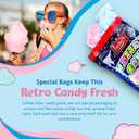 Lieber's Cotton Candy, Red & Blue, 48 Pack of 0.8 Ounce Bags, Kosher Best By 08/10/27