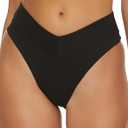 BECCA Women's Modern Edge High Waisted Bikini Bottom, Cheeky Coverage, Swimwear Separates, Medium
