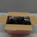 BLEUM CADE 5Pcs 41Ft Flower Garland Artificial Rose Vines for Bedroom, Cute Fake Hanging Flower Vines Floral Garland Decorations for Halloween Wedding Party Wall Room Decor Aesthetic (Black)