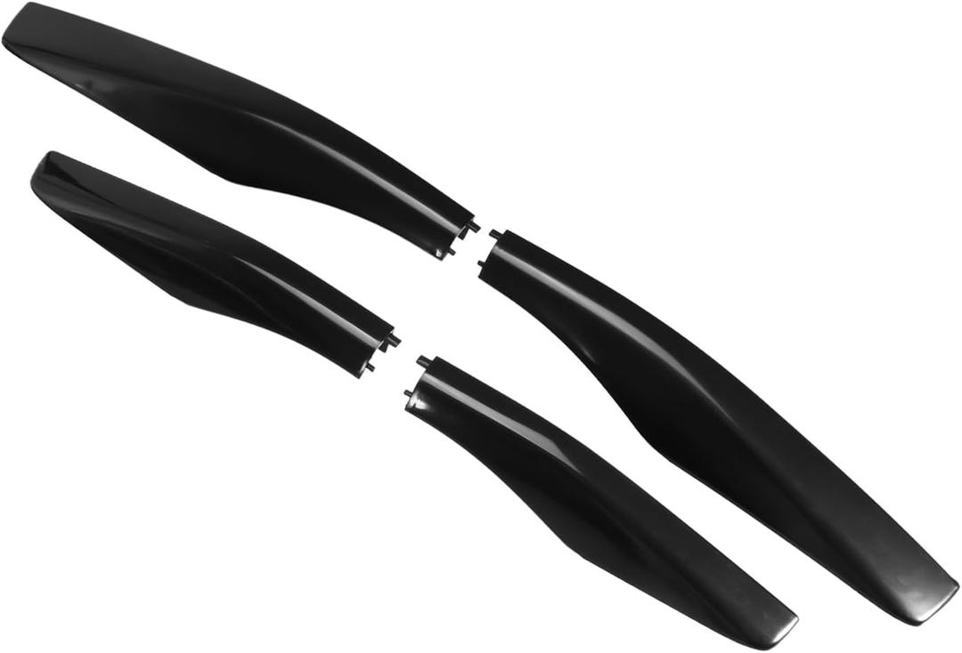 4pcs Car Roof Rack Side Rails End Cover Cap Compatible for Lexus RX350 RX400h RX330 2003-2009, Durable Plastic Black Cargo Rack Legs Protection Durable Material