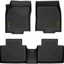 PIT66 Floor Mats Cargo Liners Compatible with Nissan Rogue 2014-2020 (No Rogue Sport or Select Models), (Heavy Duty) 3-Piece Premium All Weather Automotive TPE Liners alfombras para carro