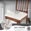 PU Leather Seat Covers for Dining Chairs, 8 Pack 100% Waterproof Dining Room Chair Seat Covers Stretch and Wipeable Kitchen Chair Cover Protectors (PU Cream, 8 PCS)