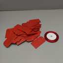 100 Pcs Merry Christmas Name Tags for Gifts Christmas Tags with String Gold Foil Elegant Present Tag Paper Holiday Labels for Xmas Gifts Wrapping Presents DIY Craft(Red,Gold)