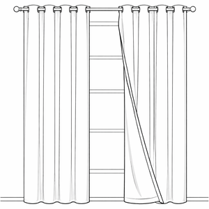 NICETOWN 100% Blackout Window Curtain Panels, Heat and Cold Blocking Drapes with Black Liner for Nursery, 84 inches Drop Thermal Insulated Draperies (2 Pieces, 52 inches Wide Each Panel)