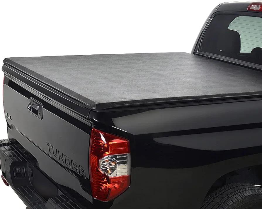 6.5ft Waterproof Clamp On Top Mount Style Bed Cover for Silverado/Sierra 99-06,Soft Roll Up Truck Bed Tonneau Cover W/Lock for 99-06 Silverado/Sierra 07 Classic Body Fleetside,Sturdy,Easy to Install