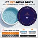21 Foot Round Winter Pool Cover,12Mil Thicker Heavy Duty,Winch Closing Kit